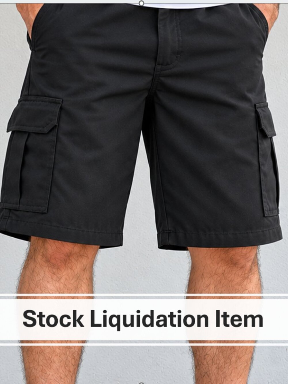 CLEARANCE ITEM!!!  Dickies Black Sz 32 Relaxed Fit Cargo Shorts w/Cell Phone Pkt